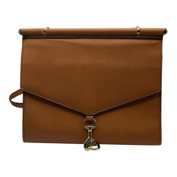 lionel Handbags - Lionel Brittany Cognac Vegan Leather Purse Saddlebag Crossbody